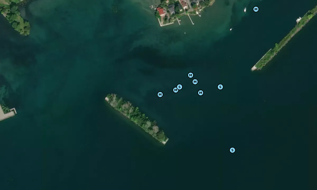 Satelite image of Coteau Landing (Coteau du lac)