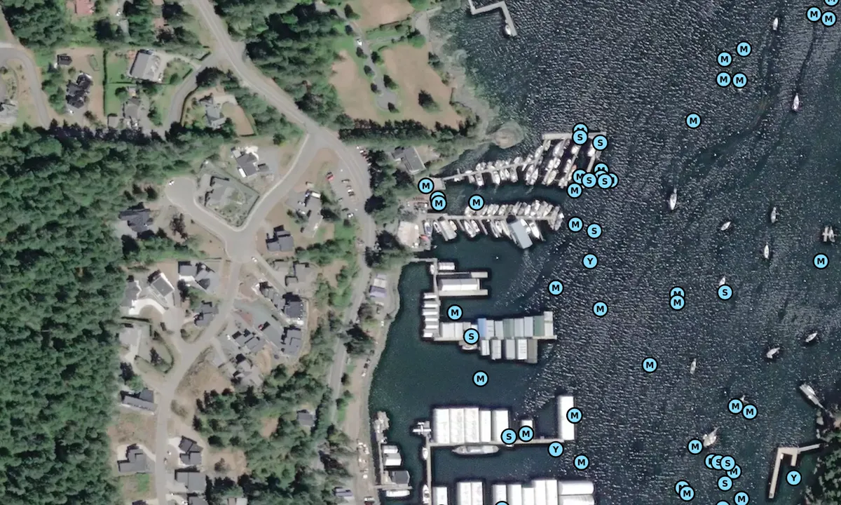 Satelite image of Cove Boat Yard
