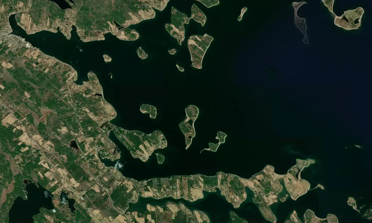 Flyfoto av Covey's Island