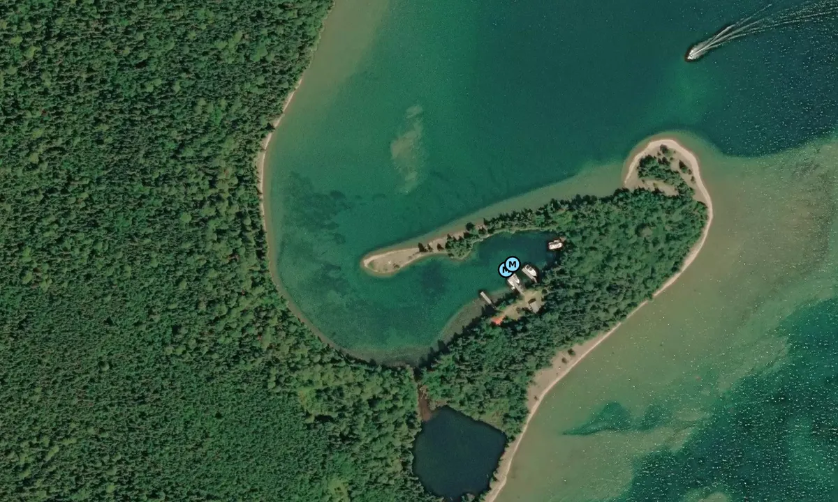 Satelite image of CPR Slip (privatetly owned open to boaters)