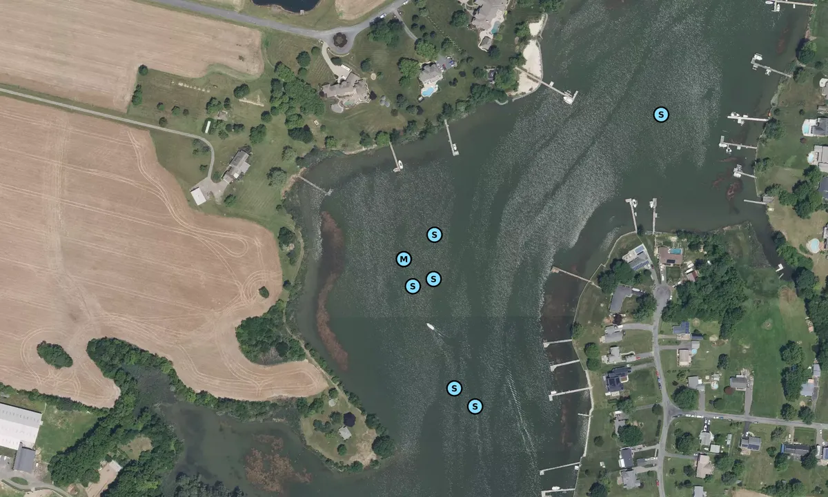 Satelite image of Crab Alley Creek - Cox Neck