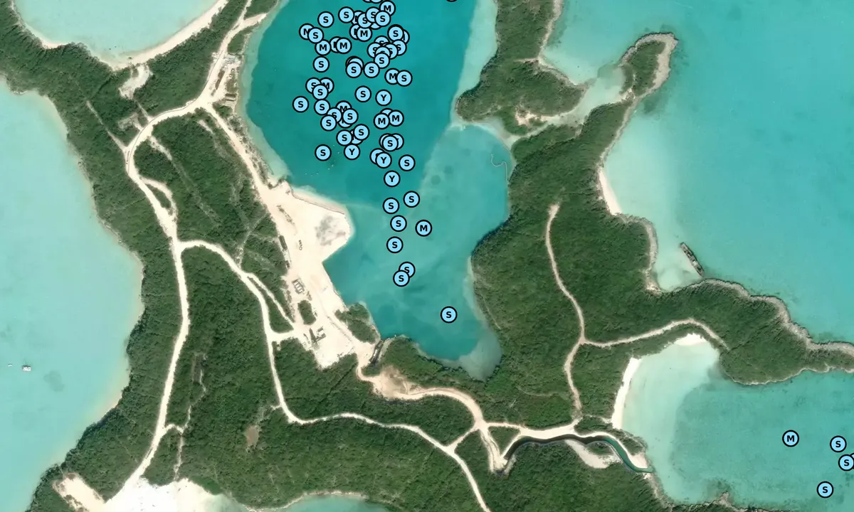Satelite image of Crab Cay
