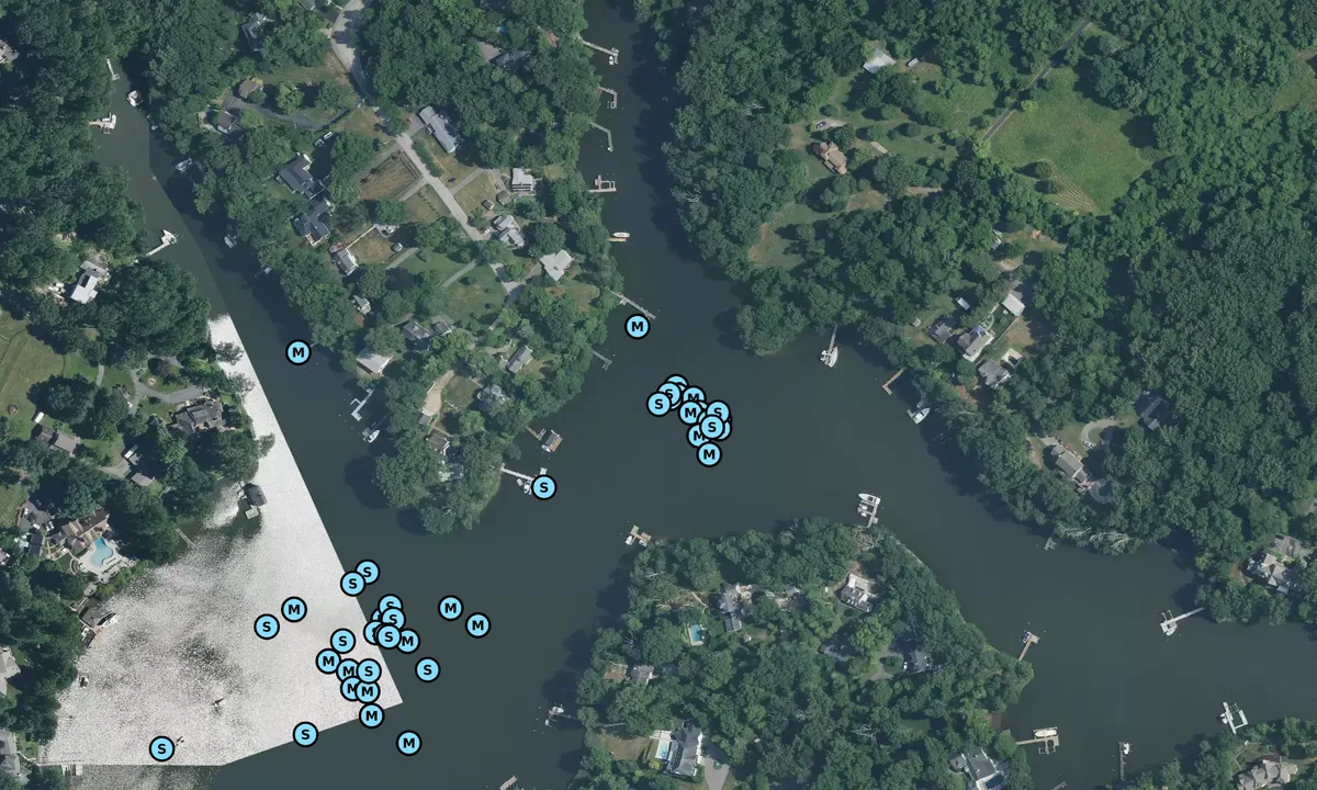 Satelite image of Crab Creek