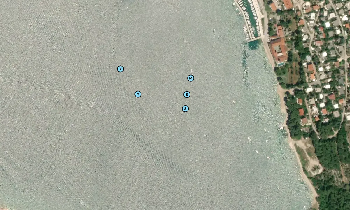 Satelite image of Cres Harbour