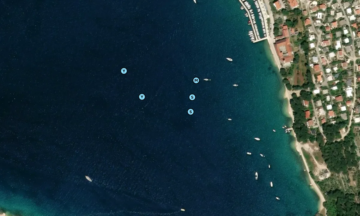 Satelite image of Cres Harbour