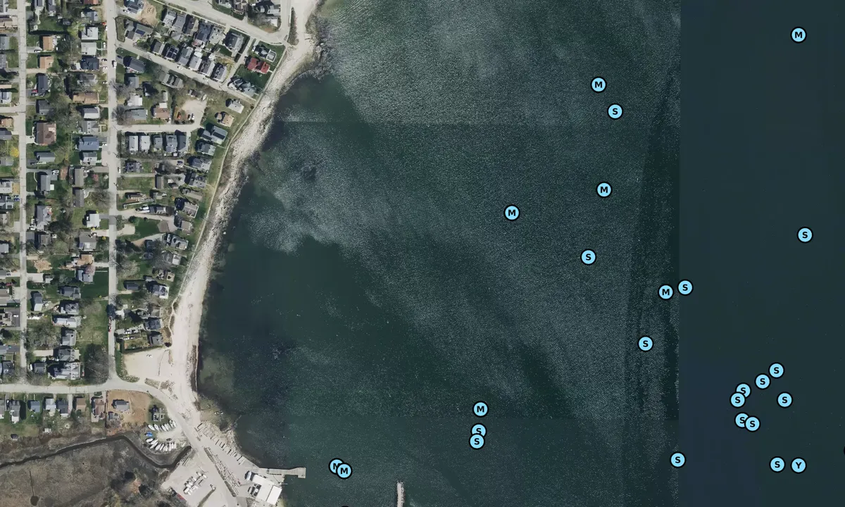 Satelite image of Crescent Beach