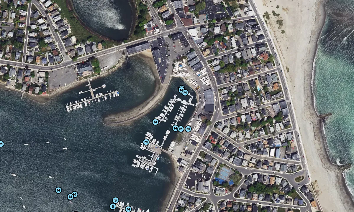 Satelite image of Crystal Cove Marina