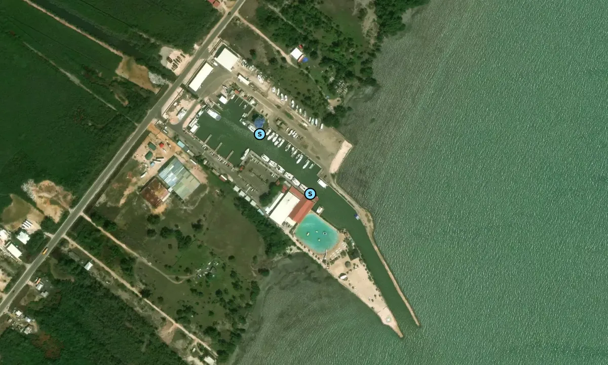 Satelite image of Cucumber Beach Marina