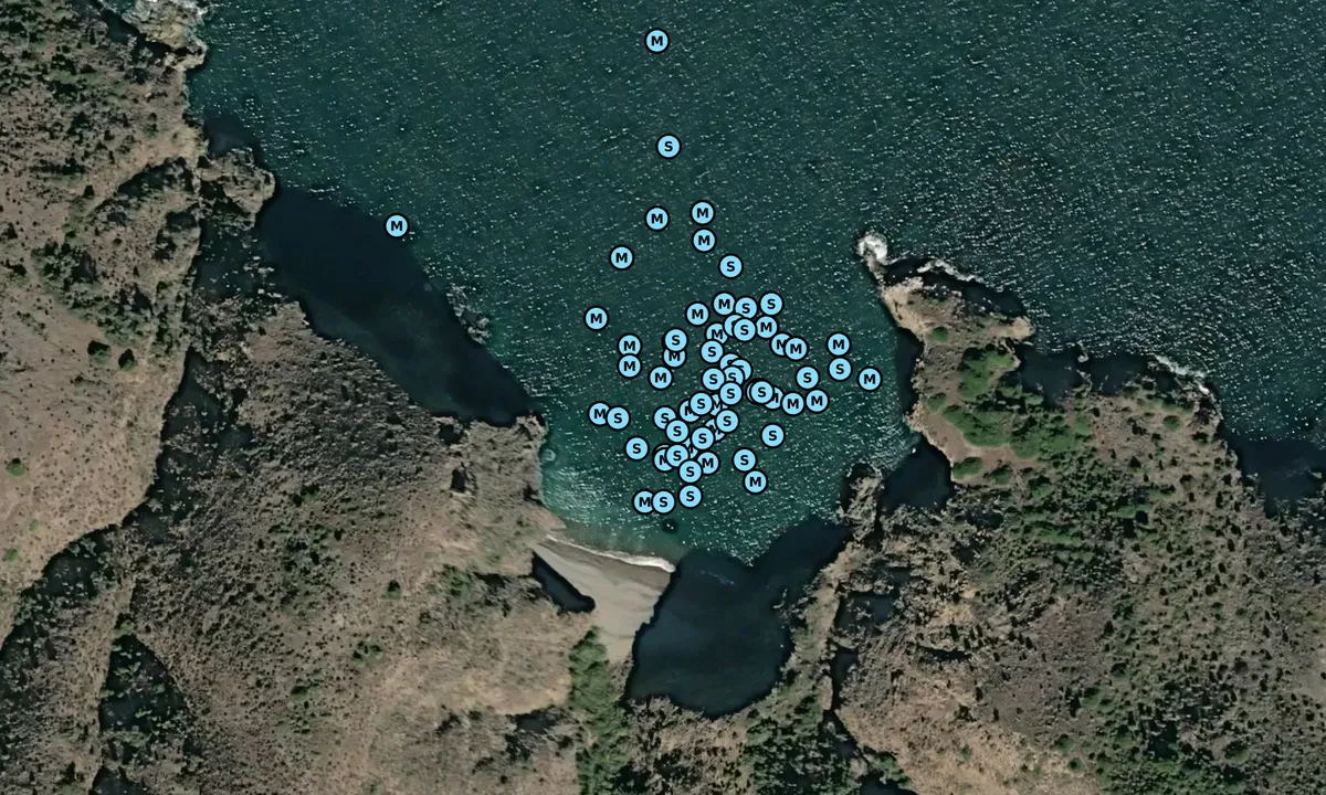 Satelite image of Cueva Valdez