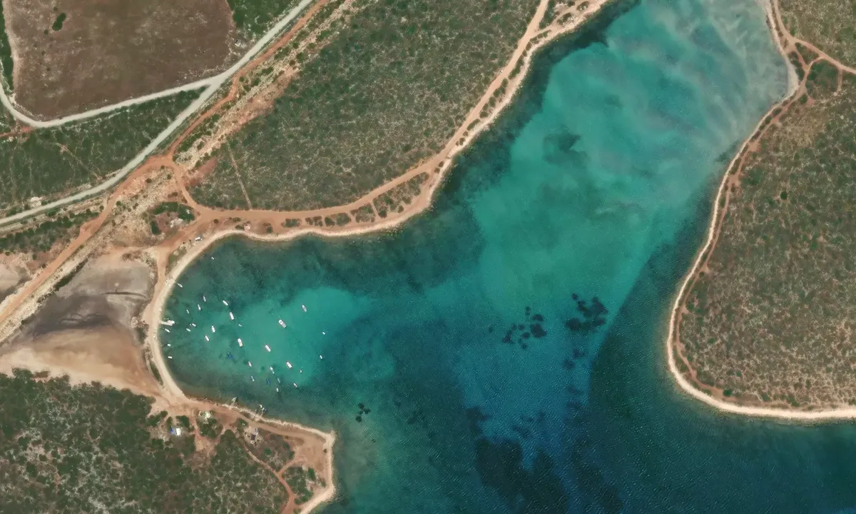 Satelite image of Çukurcuk Bay
