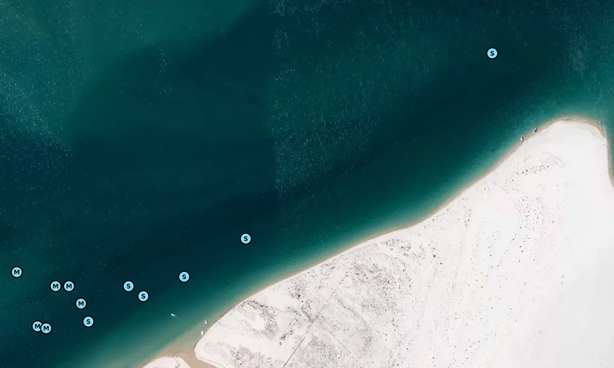 Satelite image of Culatra eastern end