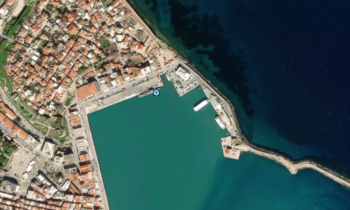 Satelite image of customs check in