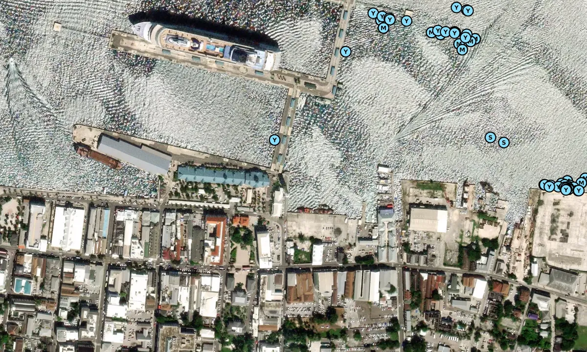 Satelite image of Customs Dock