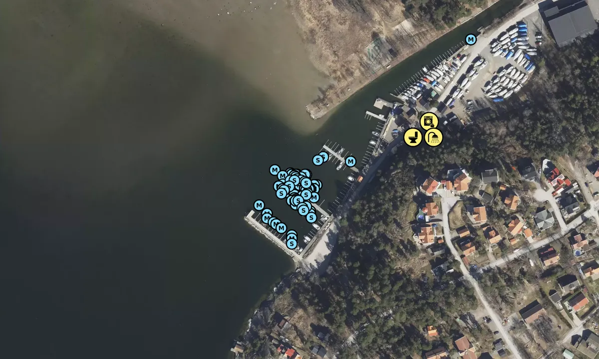 Satelite image of Dalarö Gästhamn