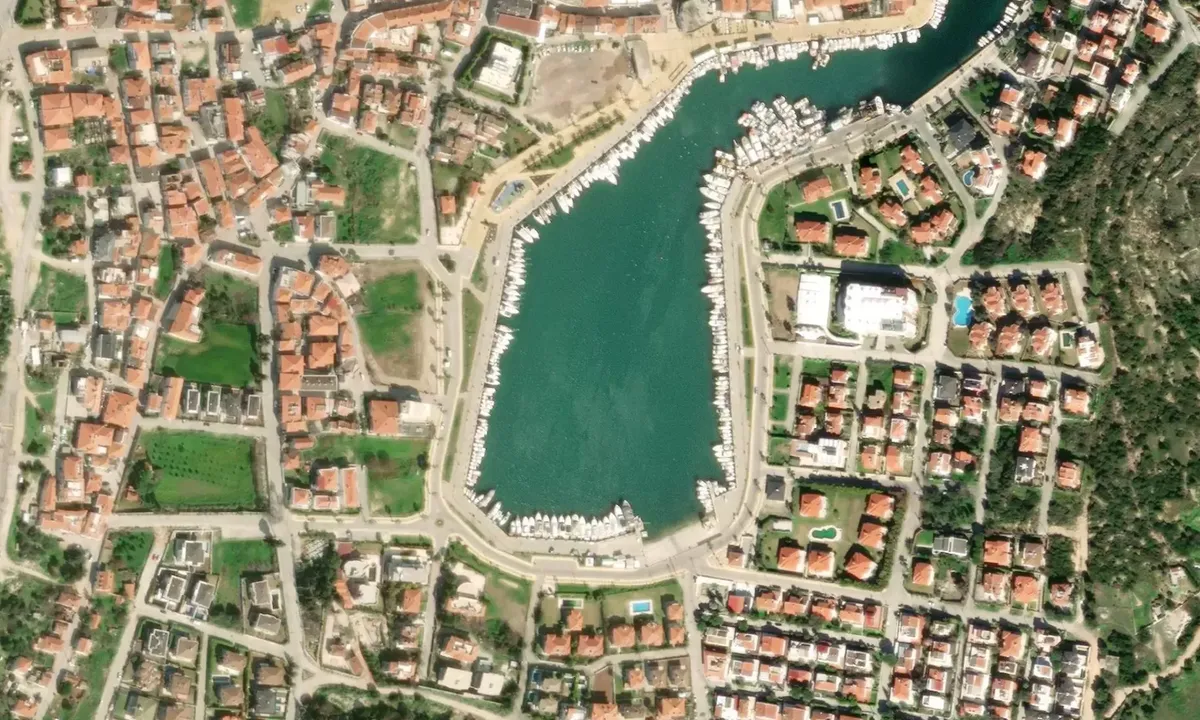 Satelite image of Dalyan Yat Limanı