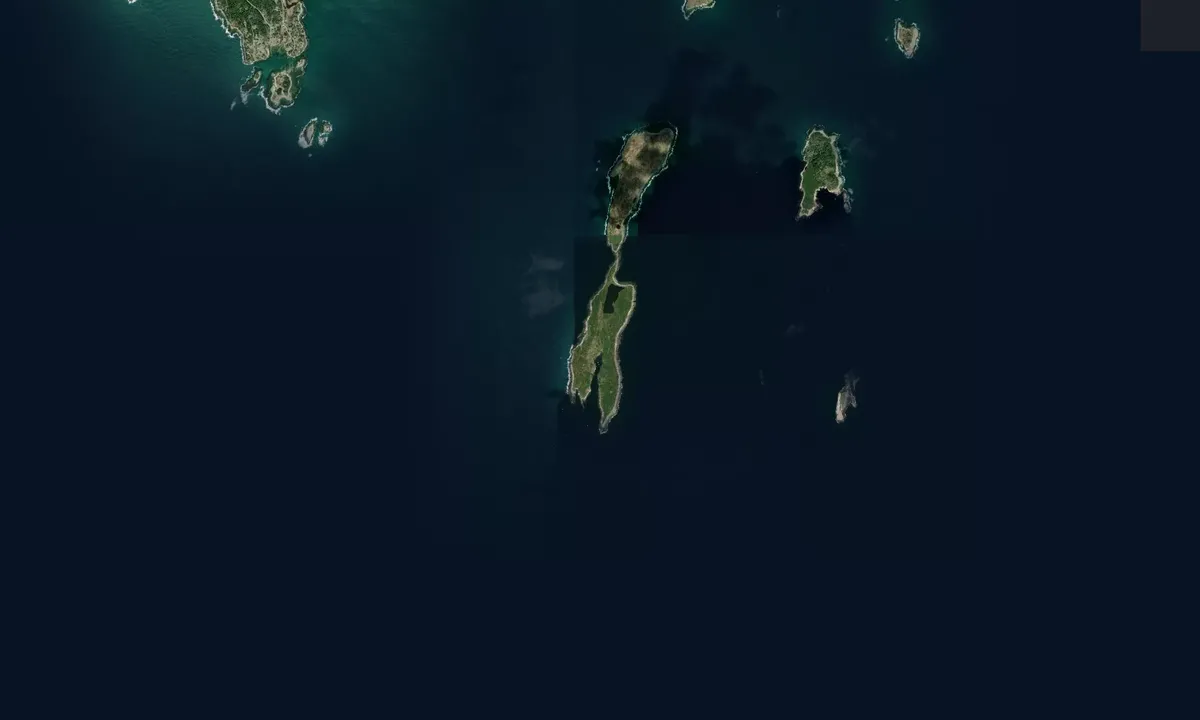 Flyfoto av Damariscove Island