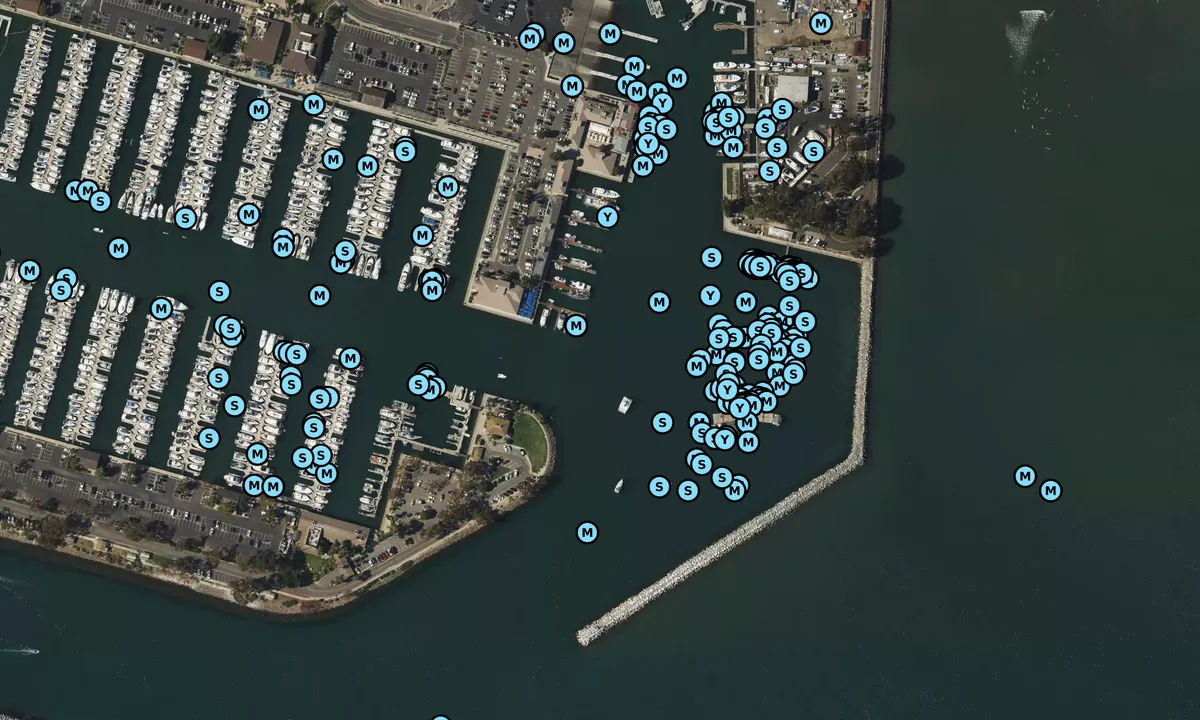 Satelite image of Dana Point Marina