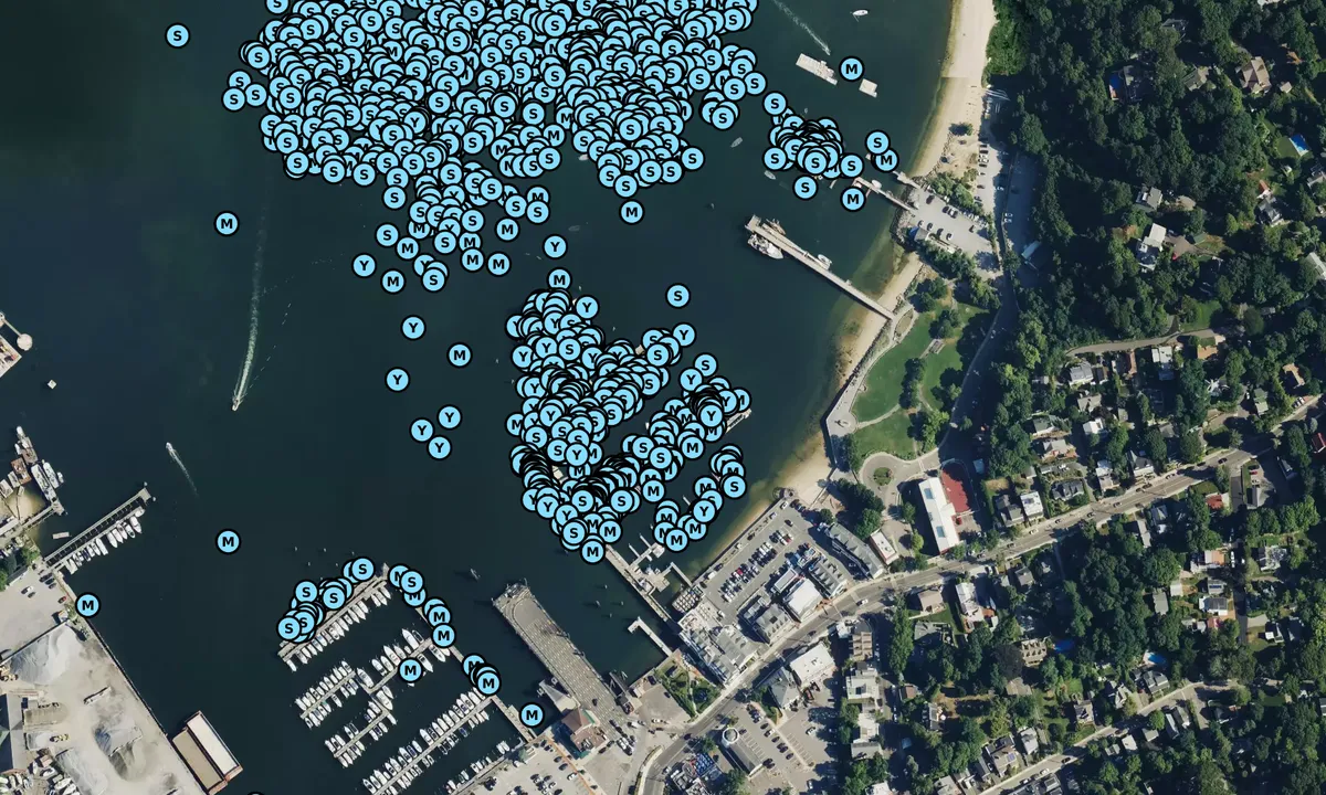 Satelite image of Danfords on the Sound