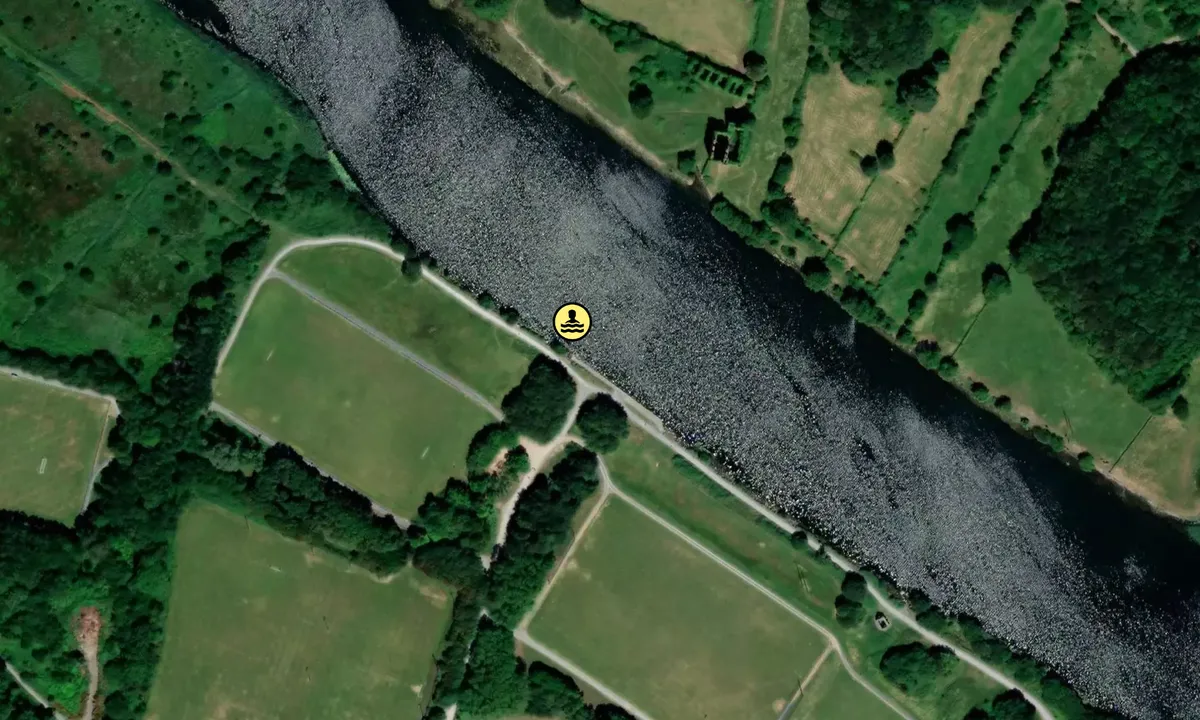 Satelite image of Dangan sportsgrounds quay