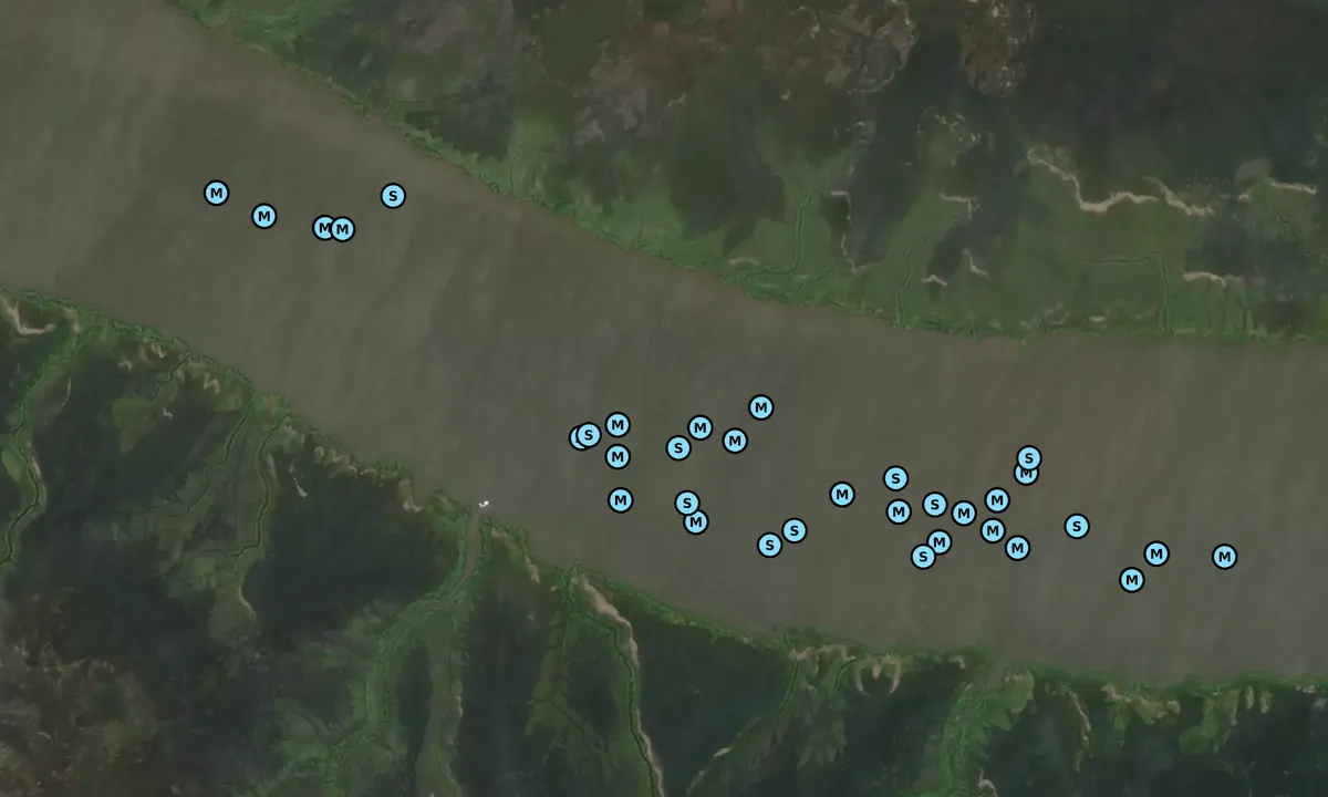 Satelite image of Darien River