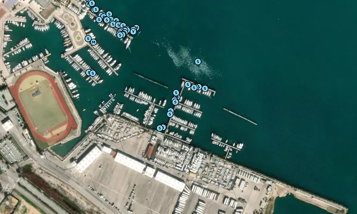 Satelite image of Darsena A Vele Spiegate