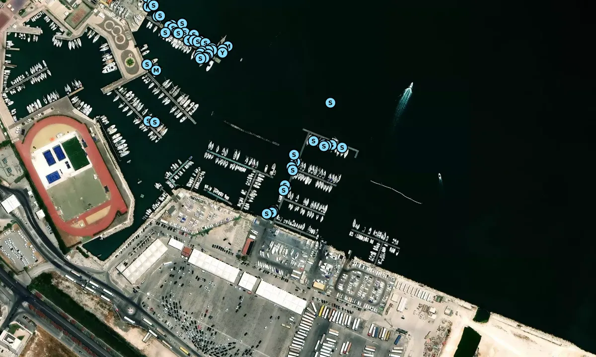 Satelite image of Darsena A Vele Spiegate