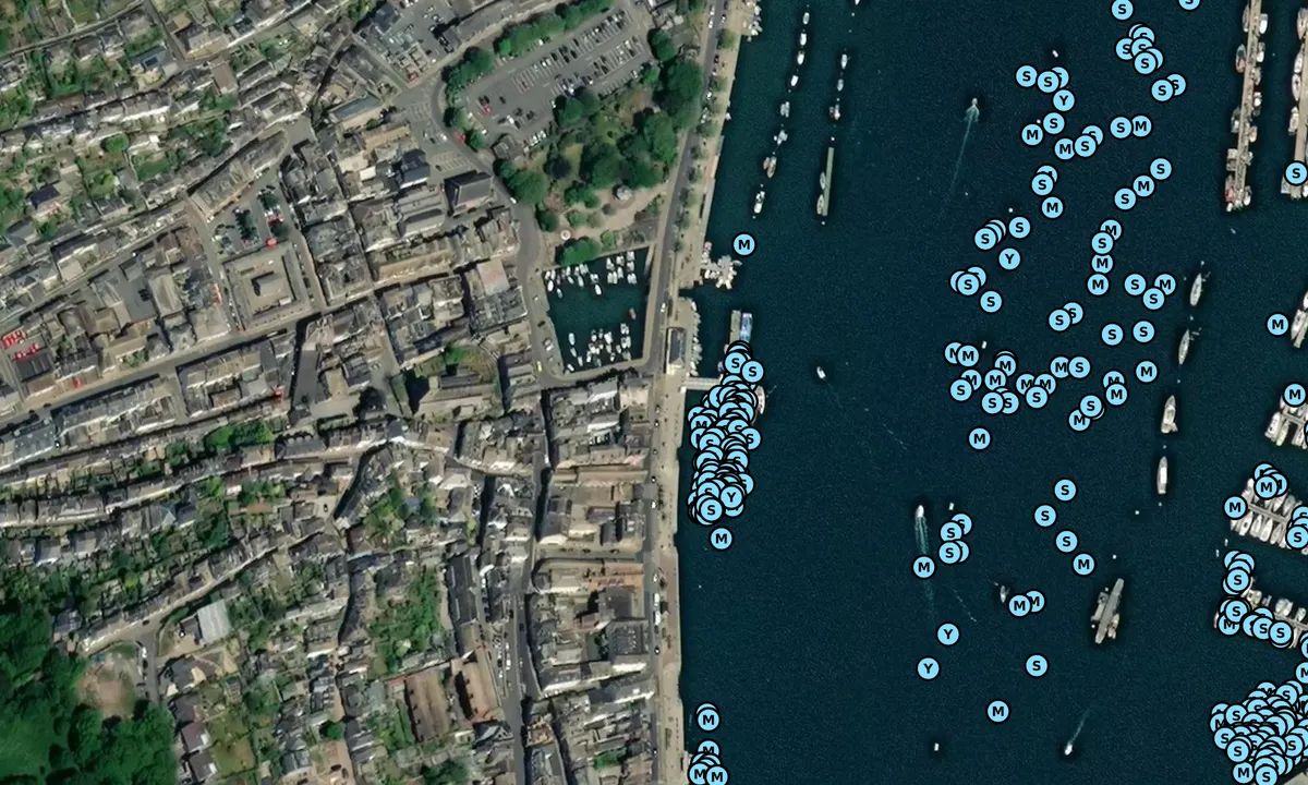 Satelite image of Dartmouth Town Jetty