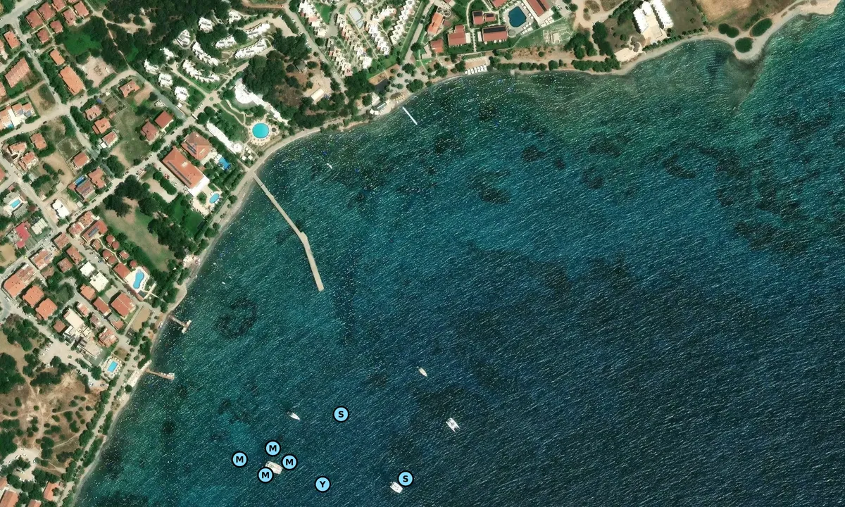 Satelite image of Datça plaj