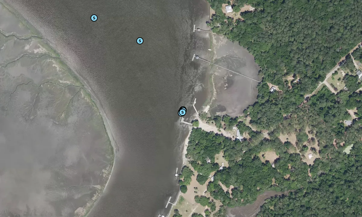 Satelite image of Daufuskie Island County Dock