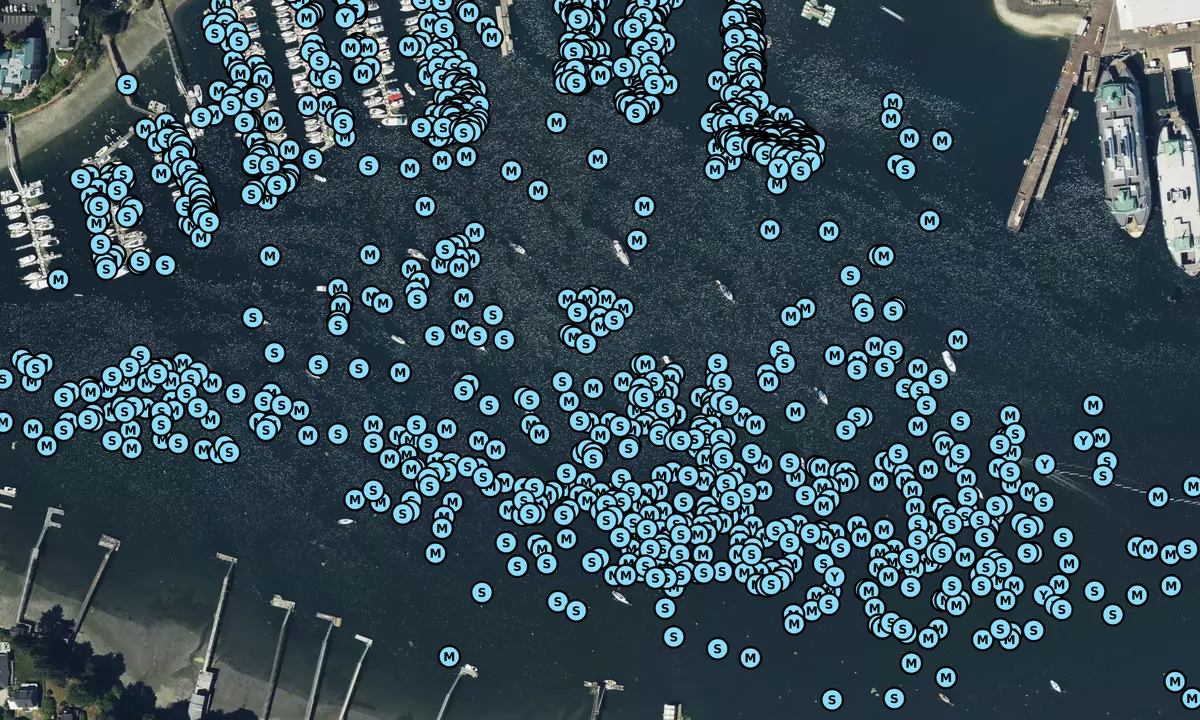 Satelite image of Dave Ullin Open Water Marina