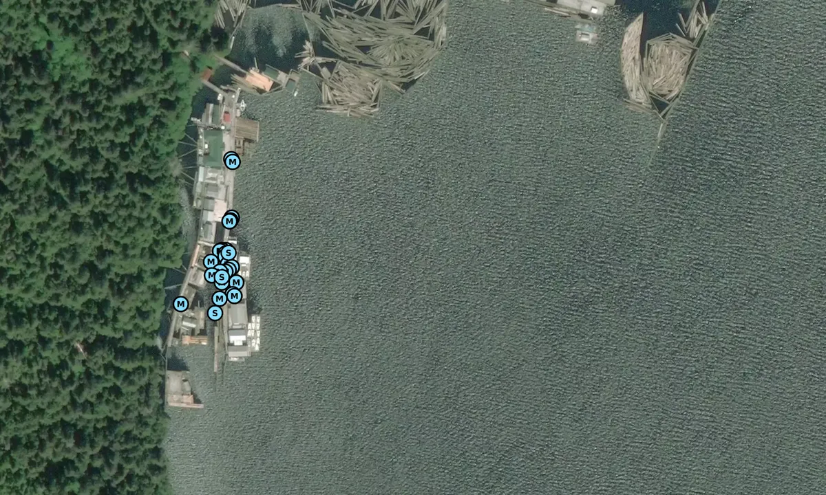 Satelite image of Dawson's Landing General Store