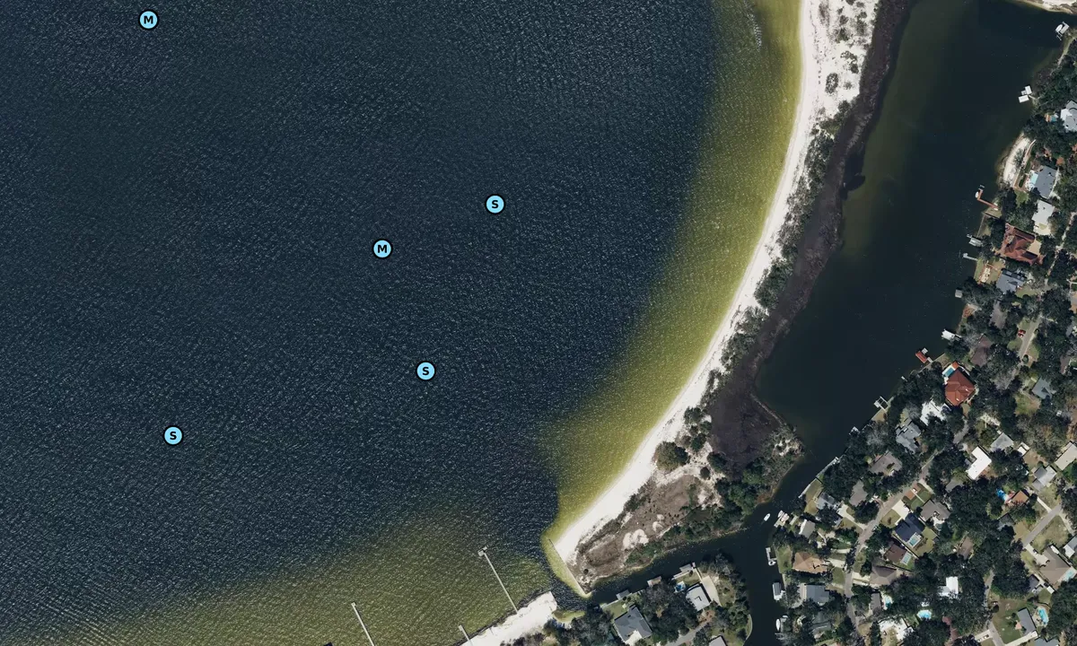 Satelite image of Dead Man's Island