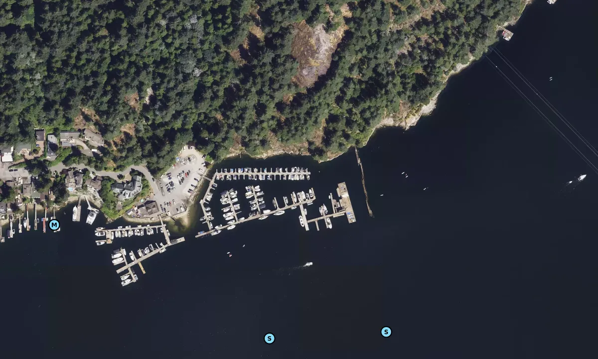 Satelite image of Deep Cove North Shore Marina - North Vancouver