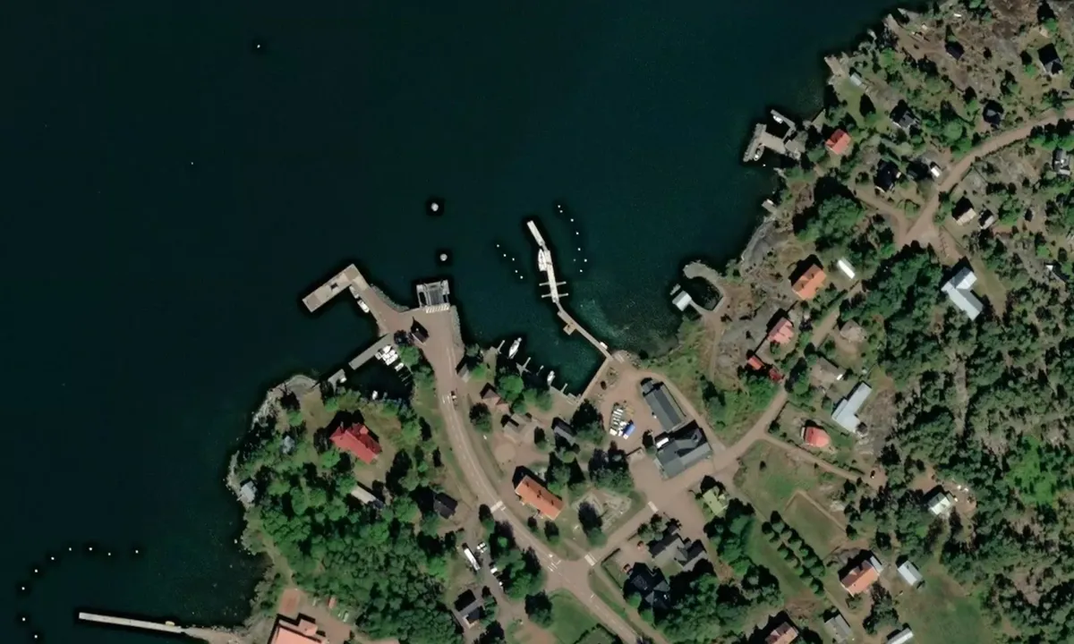 Flyfoto av Degerby gästhamn