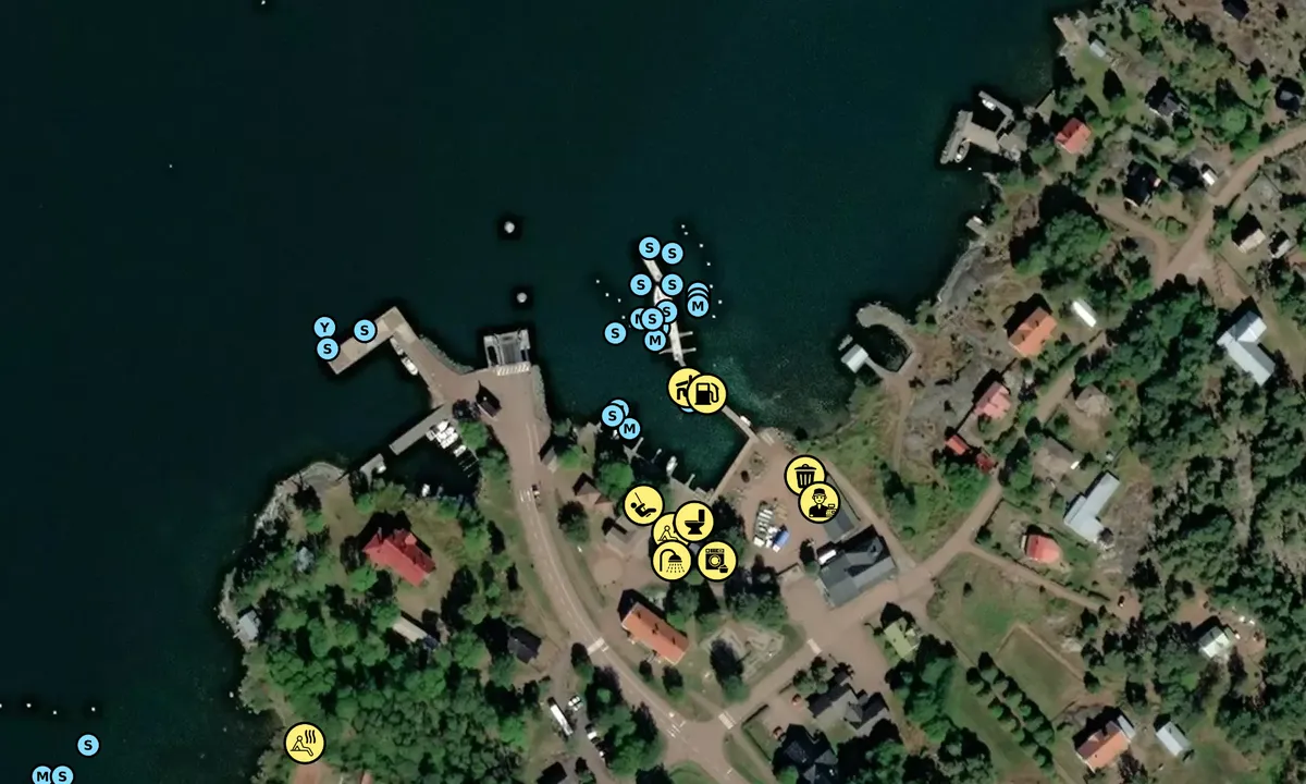Satelite image of Degerby gästhamn