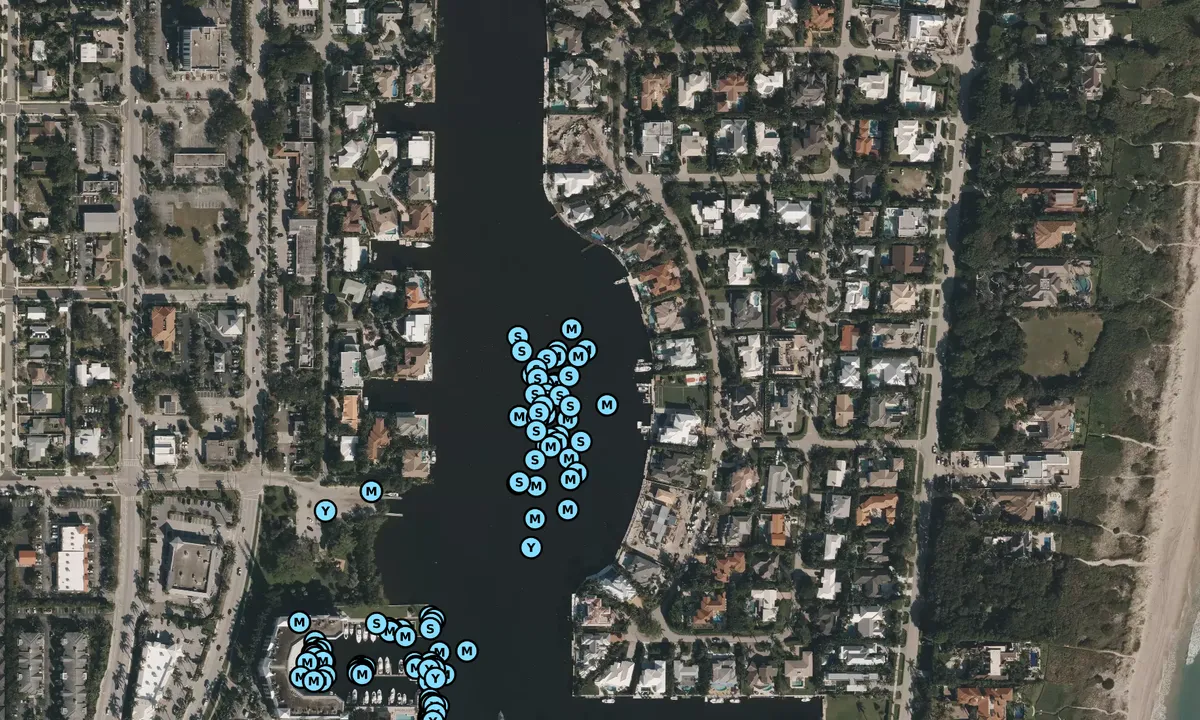 Satelite image of Delray Beach South