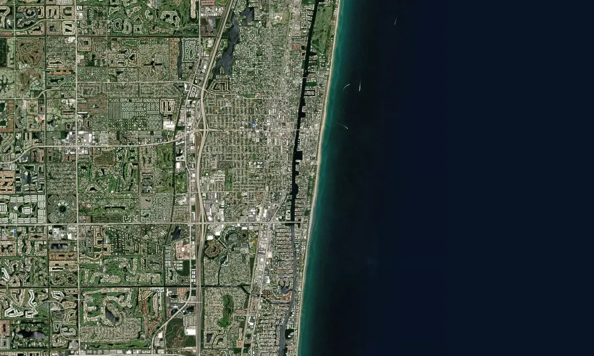 Flyfoto av Delray Beach South