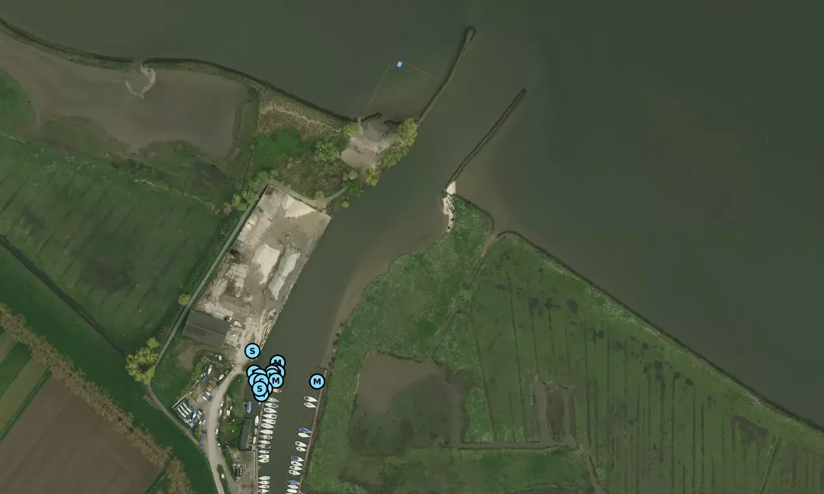 Satelite image of Den Bommel Yacht Harbour