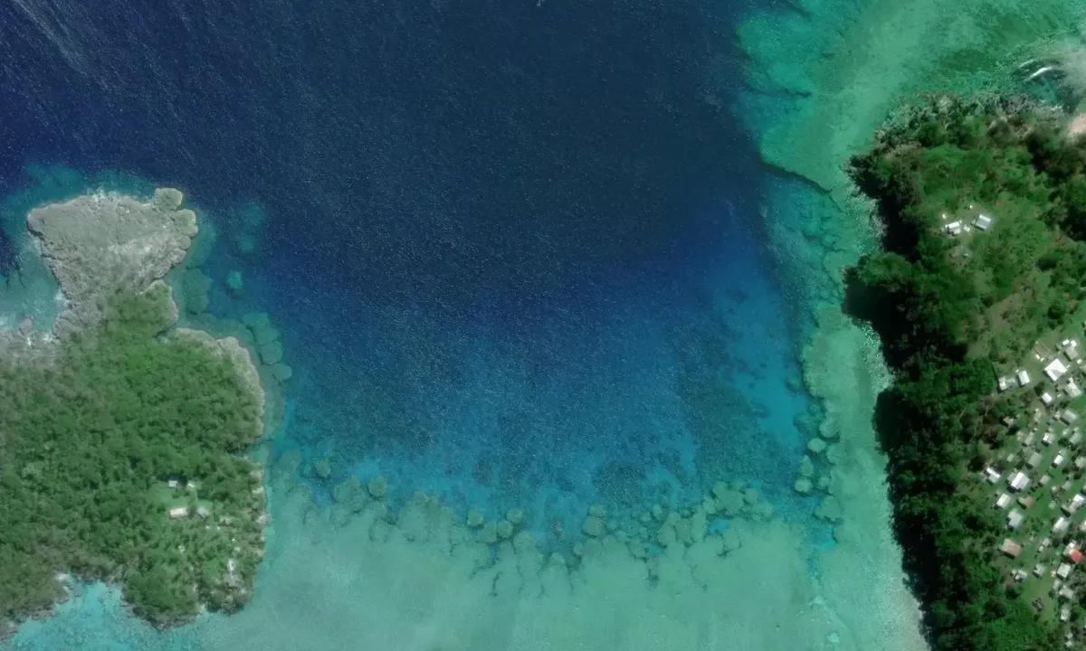 Satelite image of Denham Island