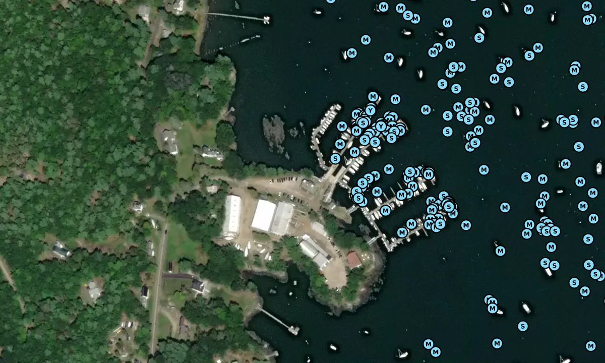 Satelite image of derecktor marina osprey restaurant