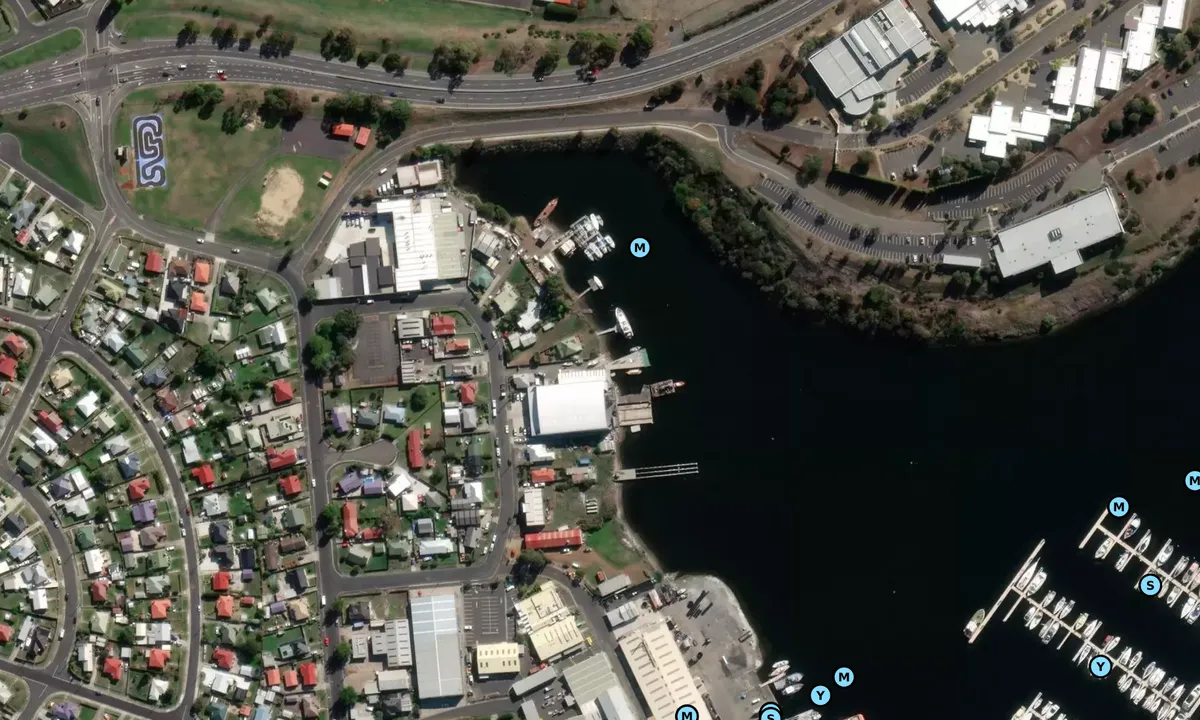 Satelite image of Derwent Marine