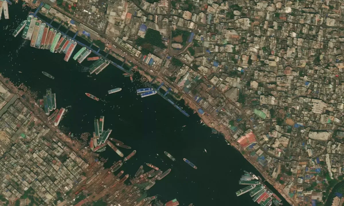 Flyfoto av Dhaka River Port