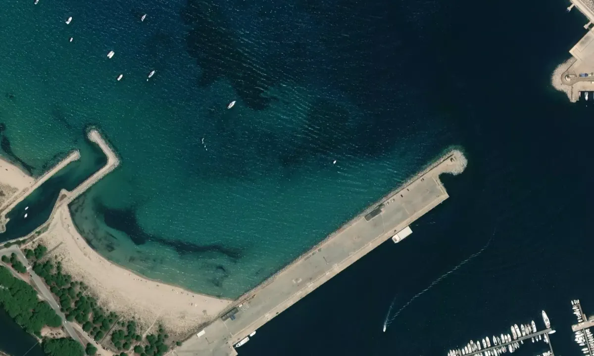 Flyfoto av Digue Nord du Port