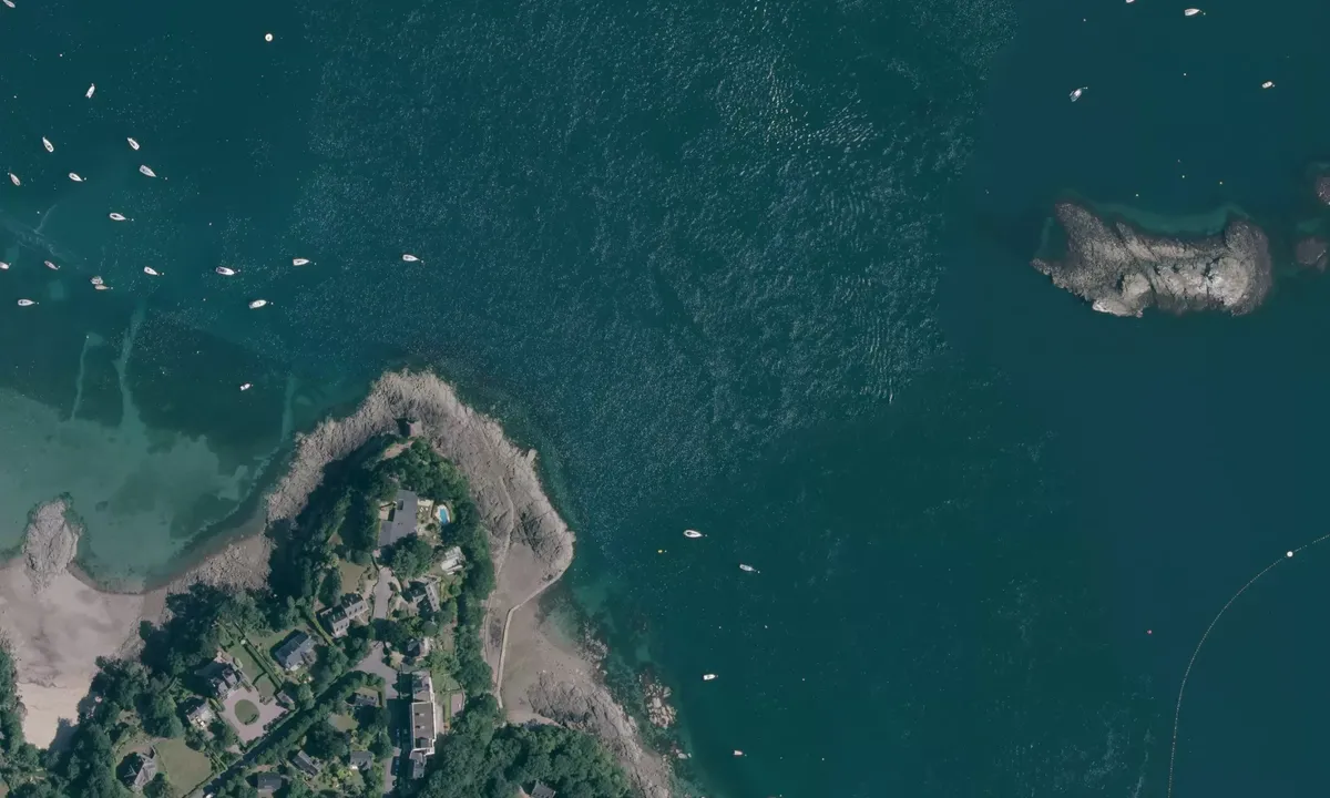 Flyfoto av Dinard Pointe de la Jument