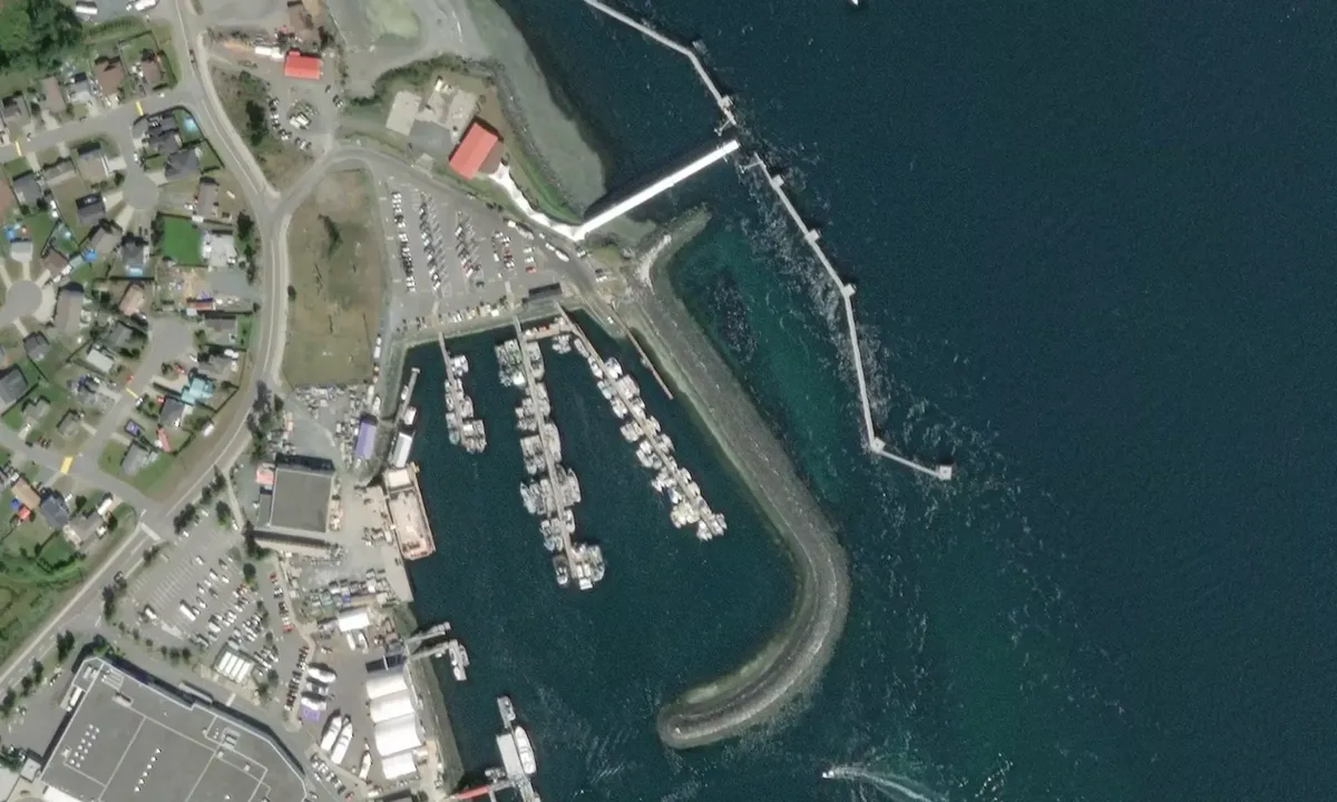 Flyfoto av Discovery Harbour
