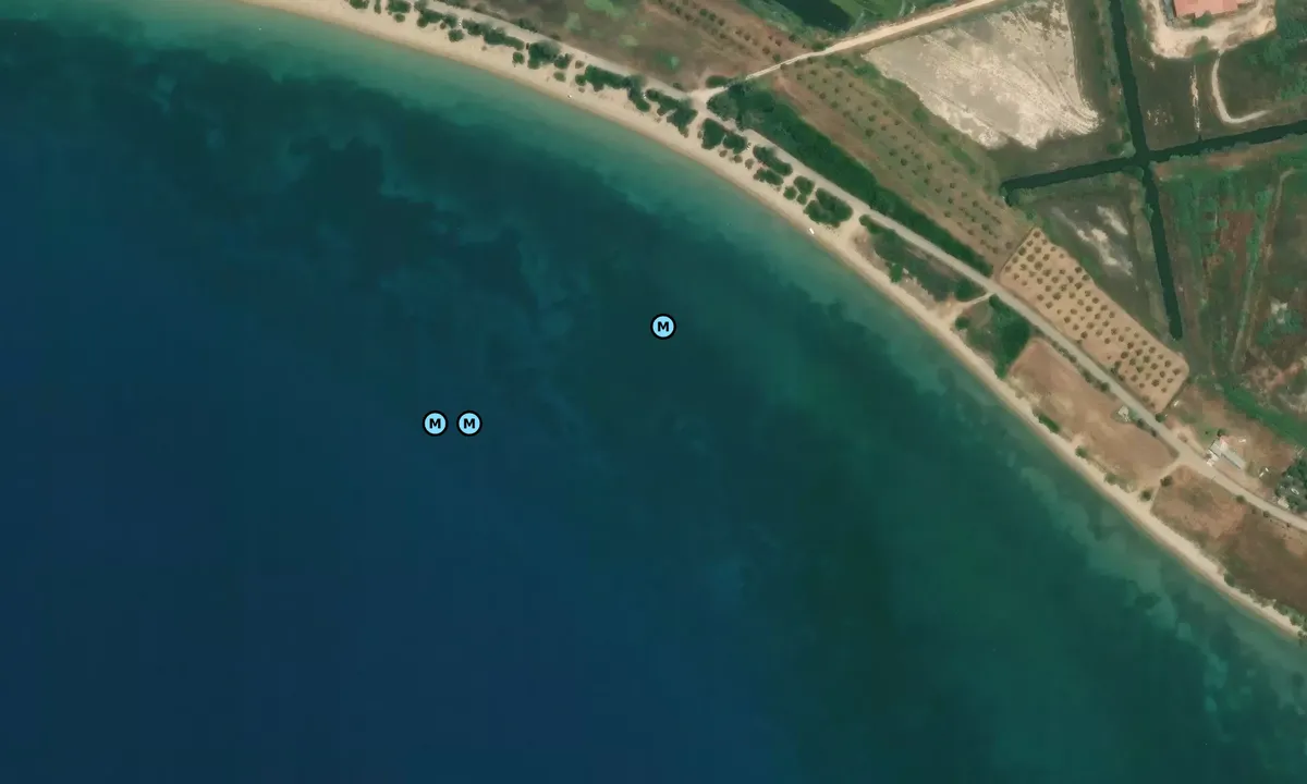 Satelite image of Divari White Beach