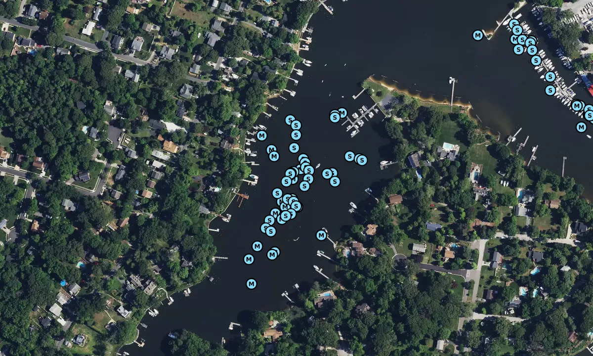 Satelite image of Dividing Creek - 1