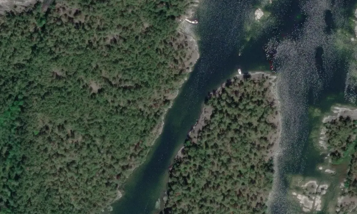 Satelite image of Djurö - Dunderkarlarna