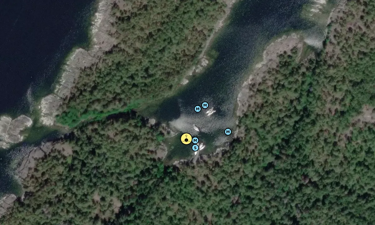 Satelite image of Djurö (N) Malbergshamn - SXK Vänerkretsen bouy