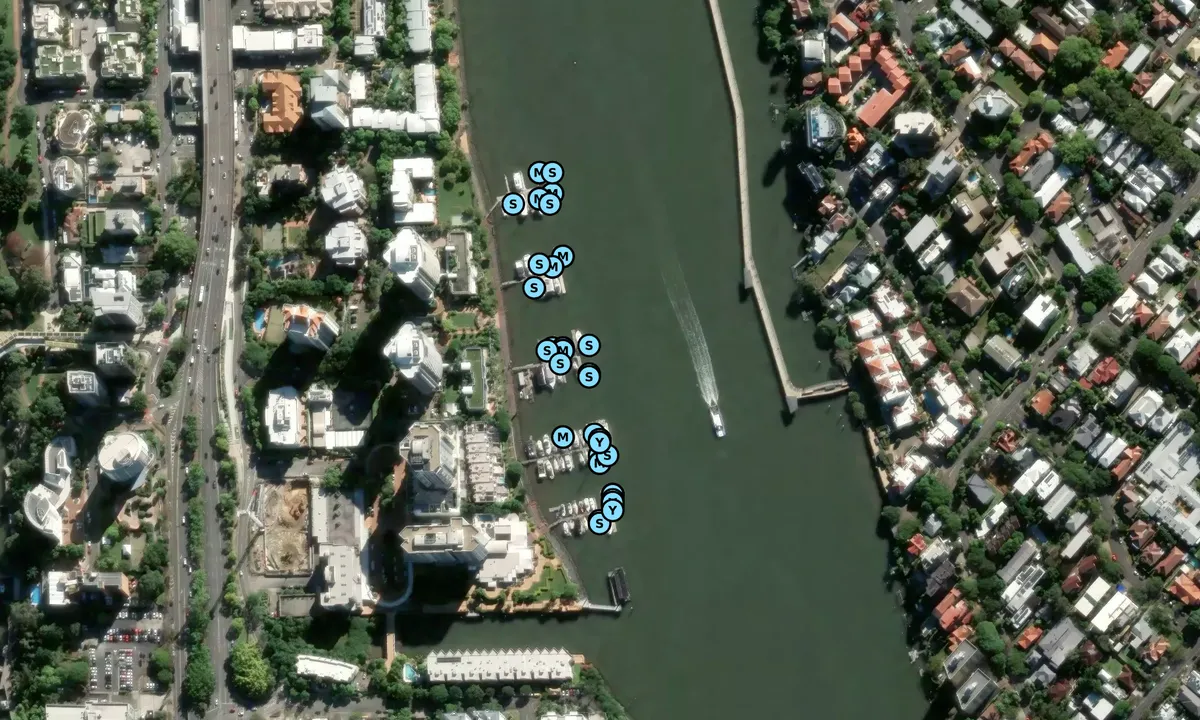 Satelite image of Dockside Marina - Kangaroo Point